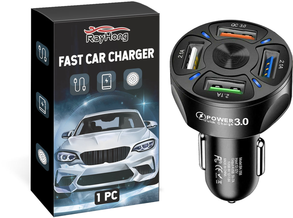 Rapid Multiple Charging Car Adapter|Wingotek