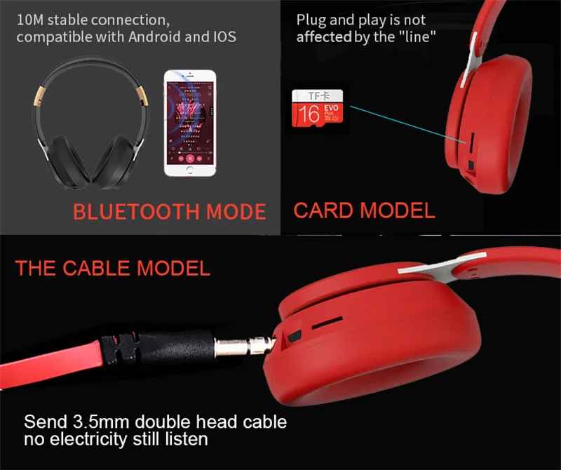 Wireless Foldable Bluetooth Headphones|Wingotek