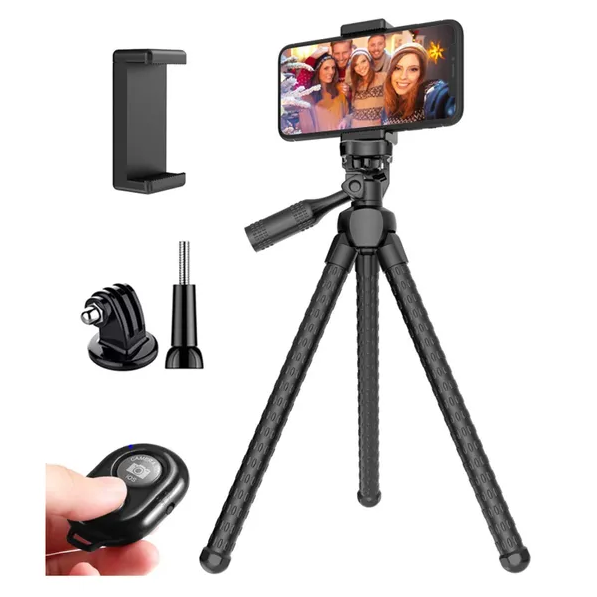 Portable Flexible Phone Tripod with Wireless Remote|Wingotek