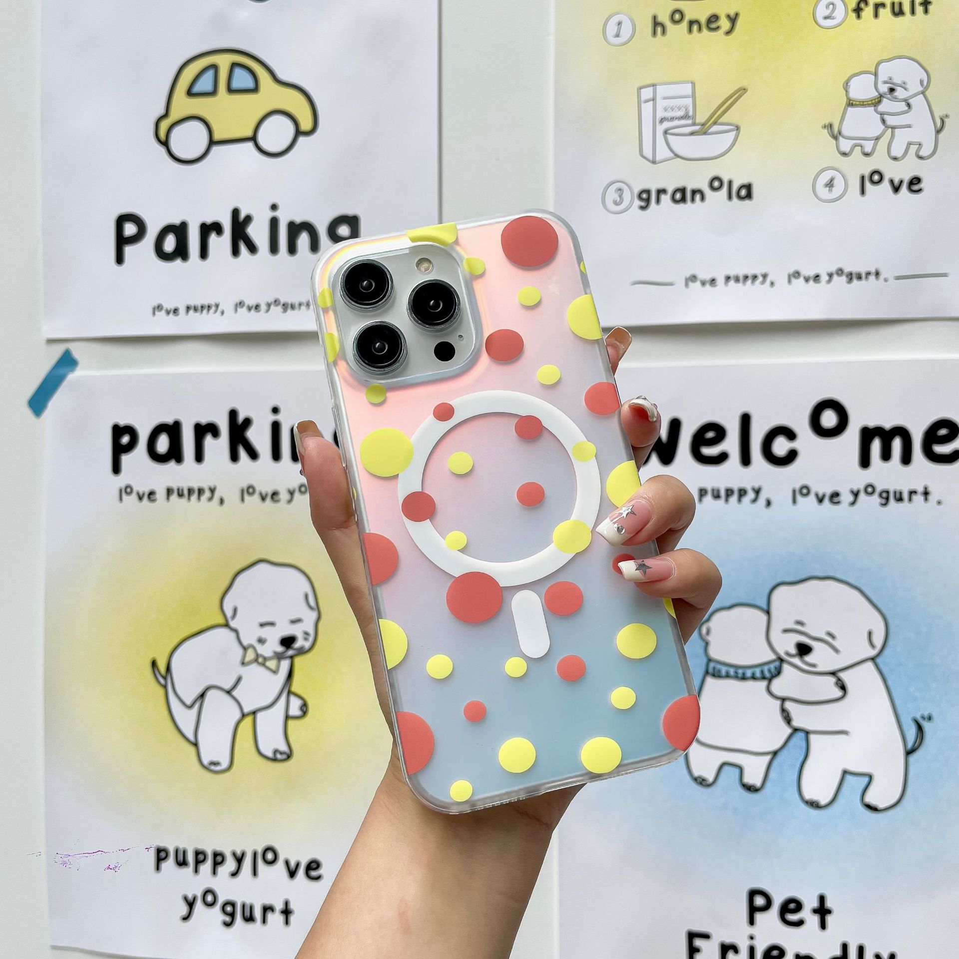 Luxury Magnetic Wave Pattern Phone Case|Wingotek