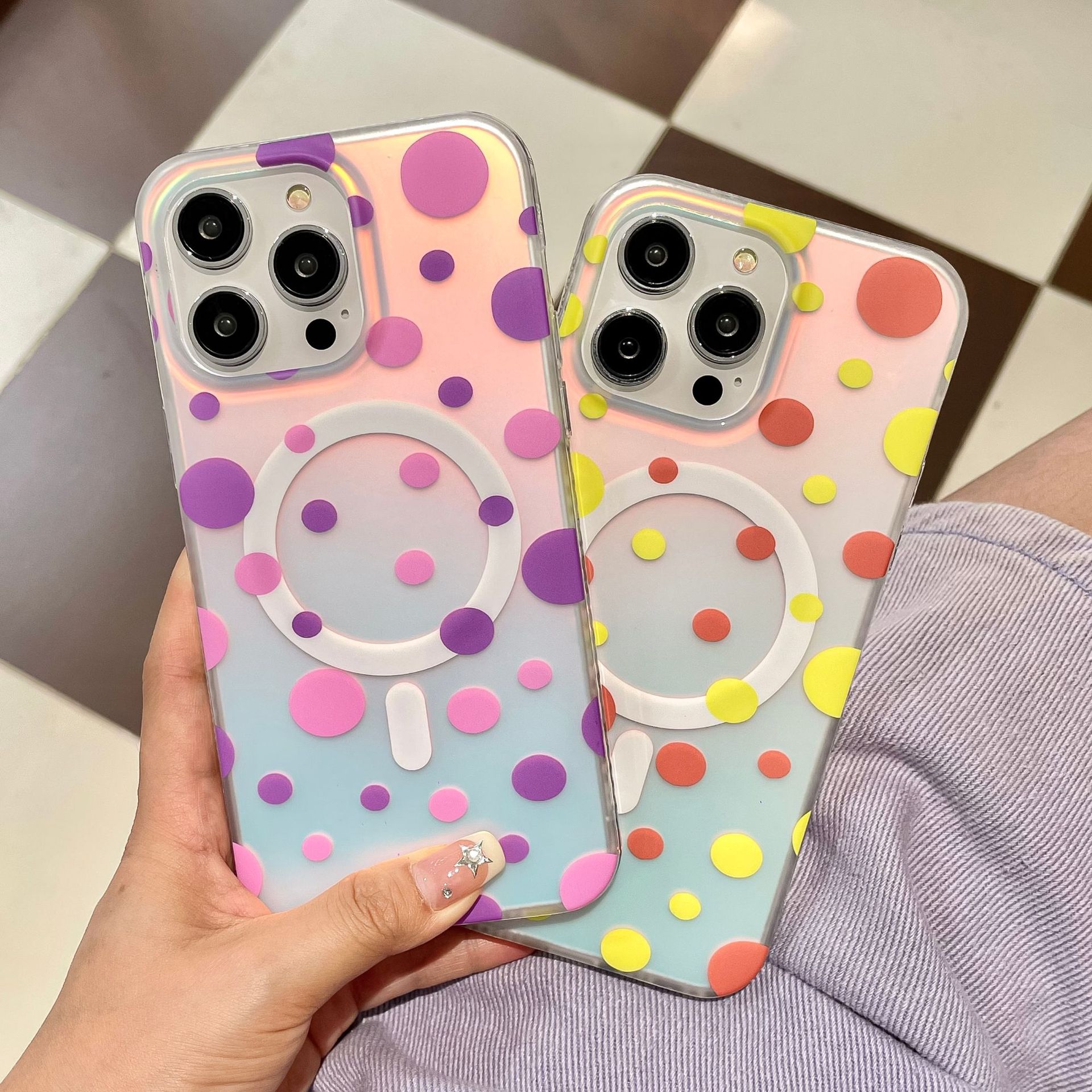 Luxury Magnetic Wave Pattern Phone Case|Wingotek