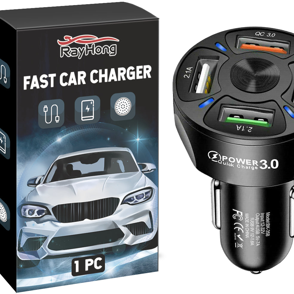 Rapid Multiple Charging Car Adapter|Wingotek