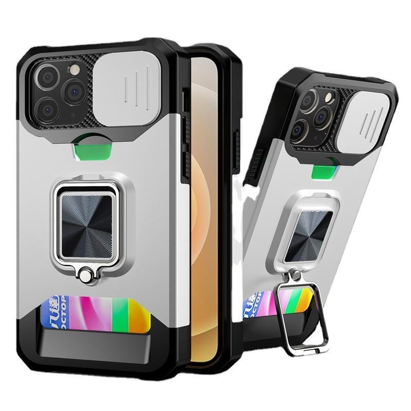 Sliding Card Holder Phone Case for iPhone 15–17|Wingotek