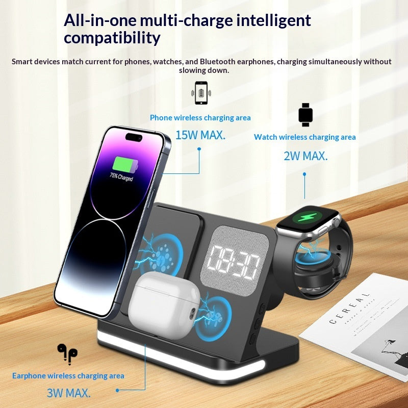 Smart Alarm Clock Wireless Charging Station|Wingotek