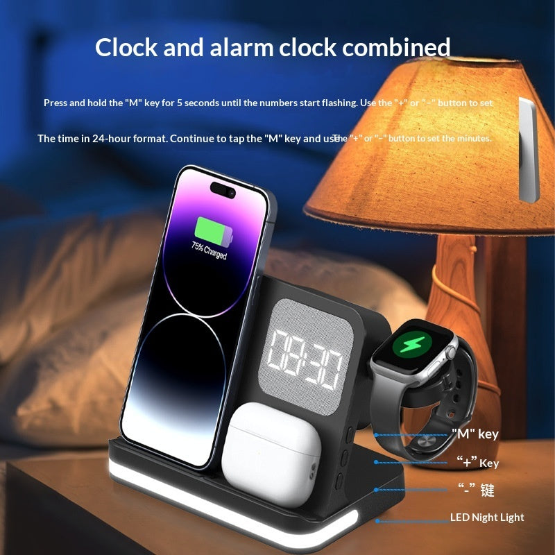 Smart Alarm Clock Wireless Charging Station|Wingotek